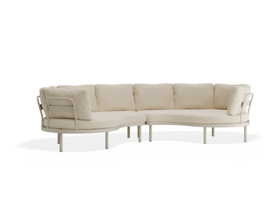Aluna Outdoorsofa Configc Latte Husk