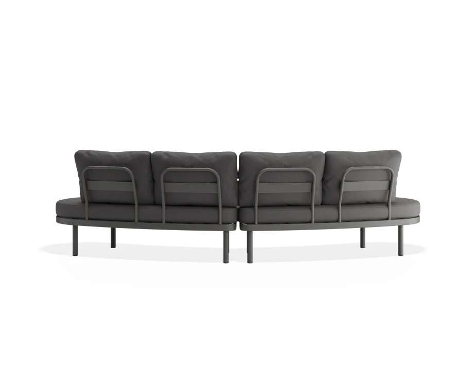 Aluna Outdoorsofa Configb Charcoal Darkgrey