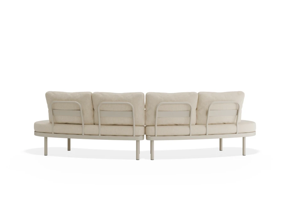 Aluna Outdoorsofa Configb Latte Husk