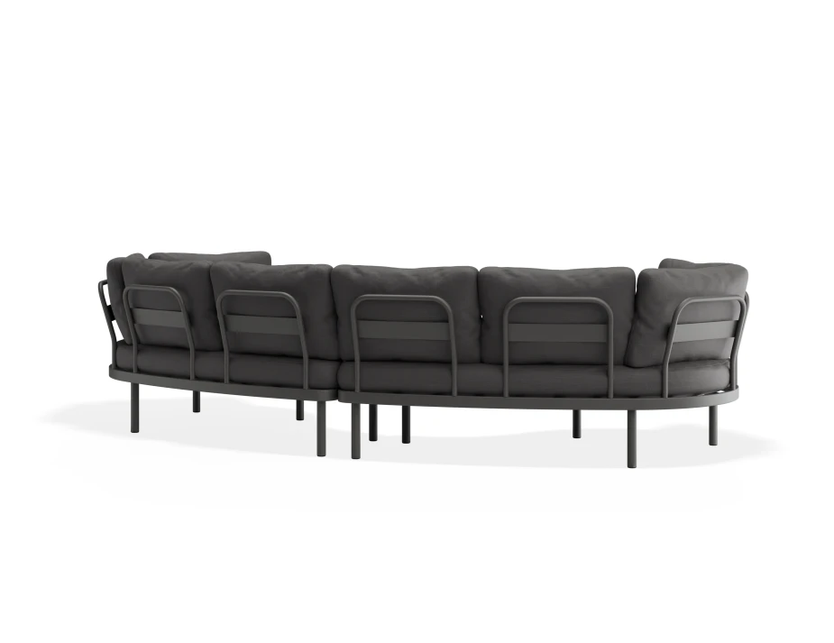 Aluna Outdoorsofa Configc Charcoal Darkgrey