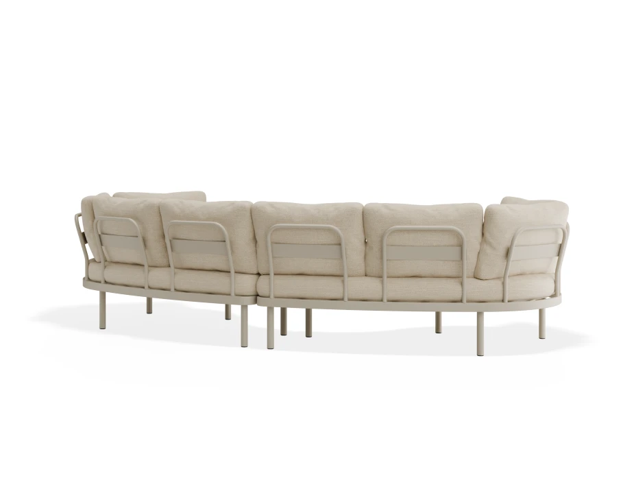 Aluna Outdoorsofa Configc Latte Husk