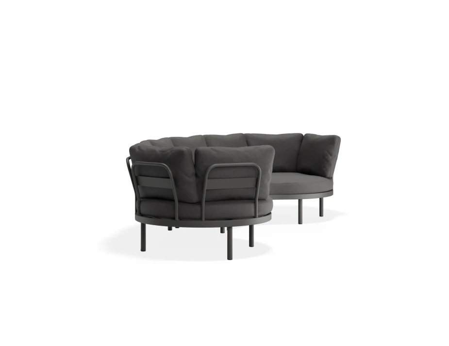 Aluna Outdoorsofa Configc Charcoal Darkgrey