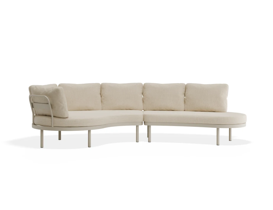 Aluna Outdoorsofa Configa Flipped Latte Husk