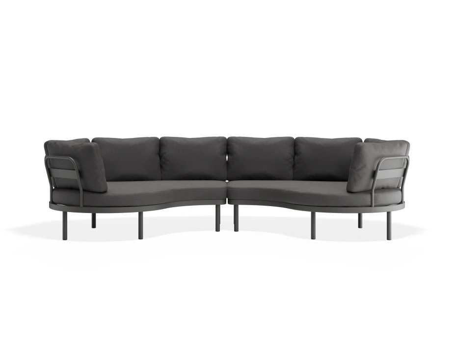 Aluna Outdoorsofa Configc Charcoal Darkgrey