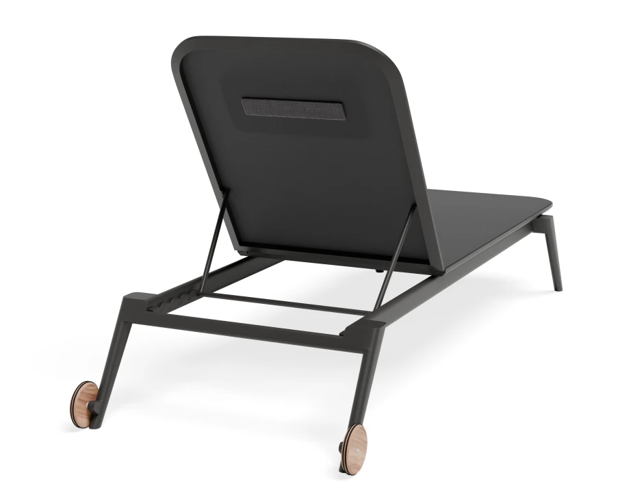 Amalfi Sunlounge Headrest Charcoal Charcoal