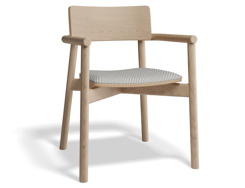 Andi Armchair Pad Ashnatural Herringbone