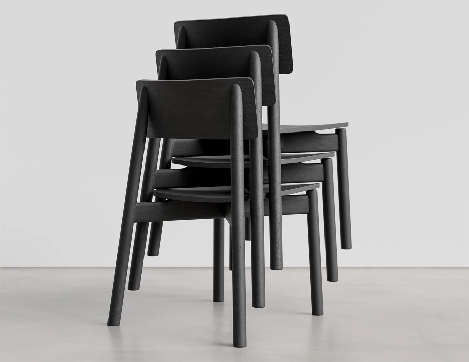 Andi Chair Stack Black Product