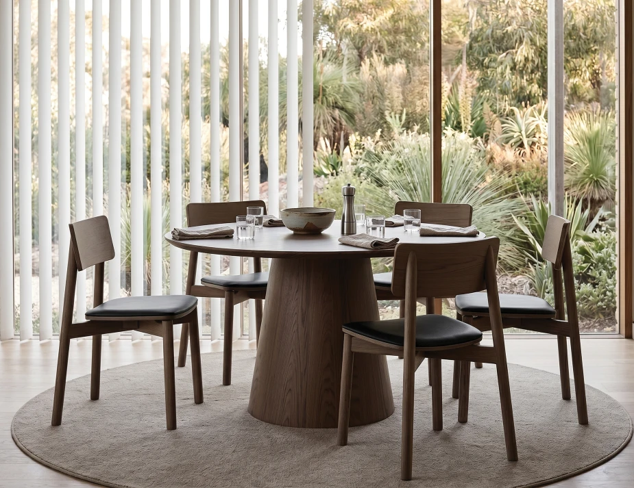 Walnut Table Setting