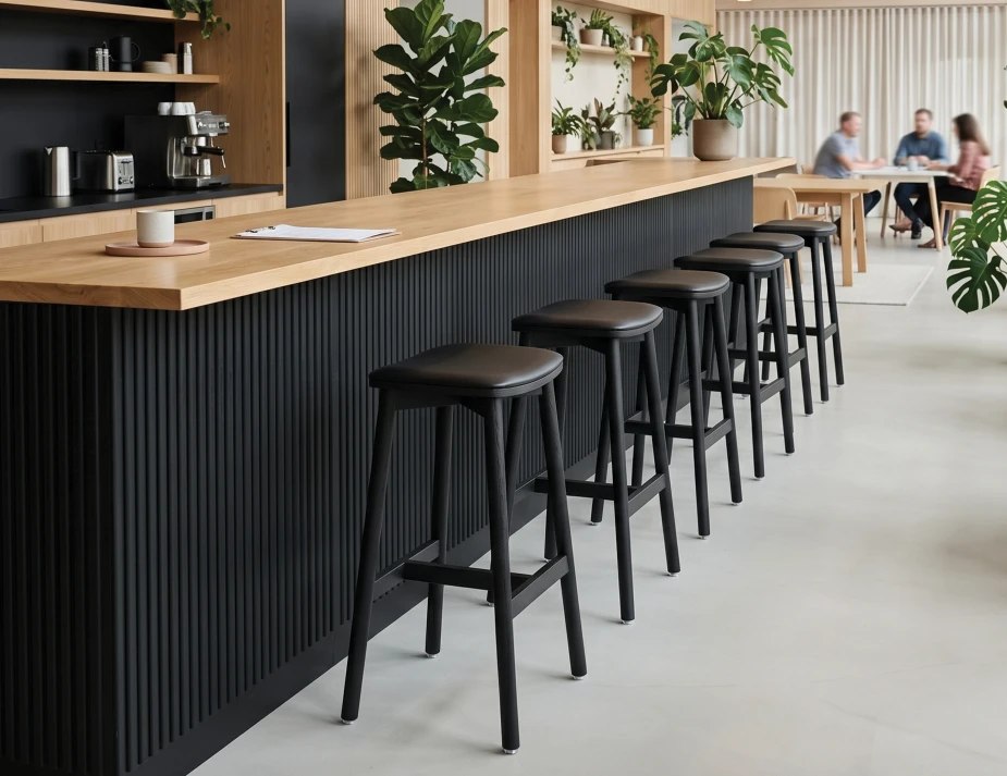 Modern Black Stool Workplace