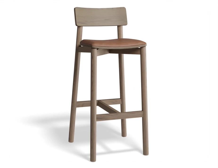 Andi Barstool Pad Walnut Tanpu