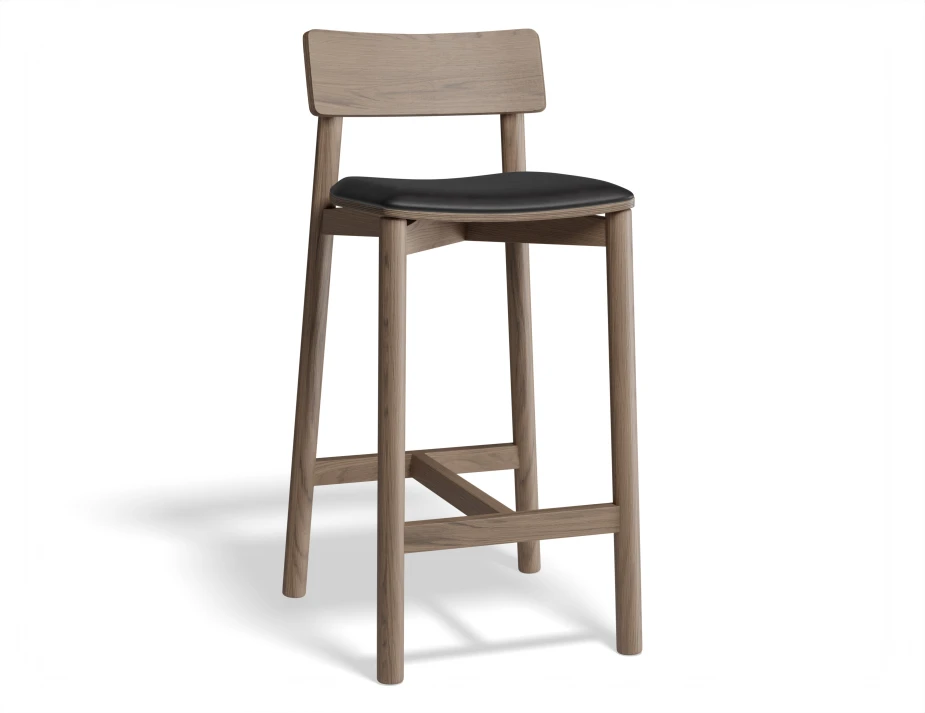 Andi Kitchenstool Pad Walnut Black