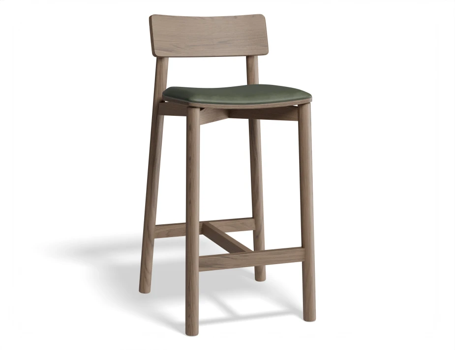 Andi Kitchenstool Pad Walnut Green