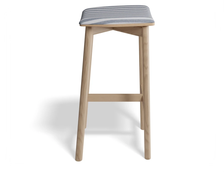 Andi Backlessbarstool Pad Ashnatural Bluestripe