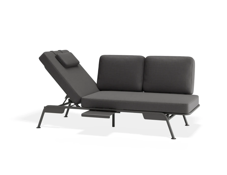 Arla 3seater Charcoal Darkgrey