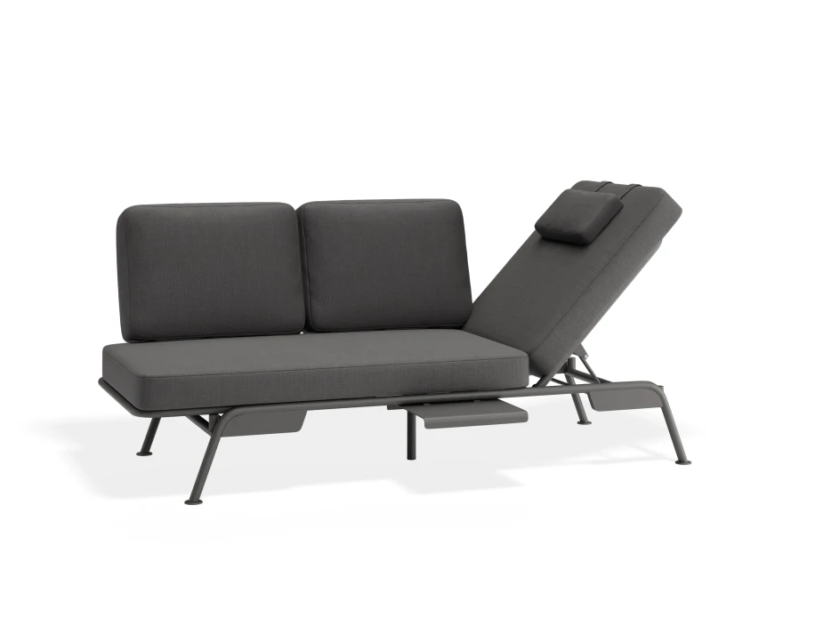 Arla 3seater Charcoal Darkgrey