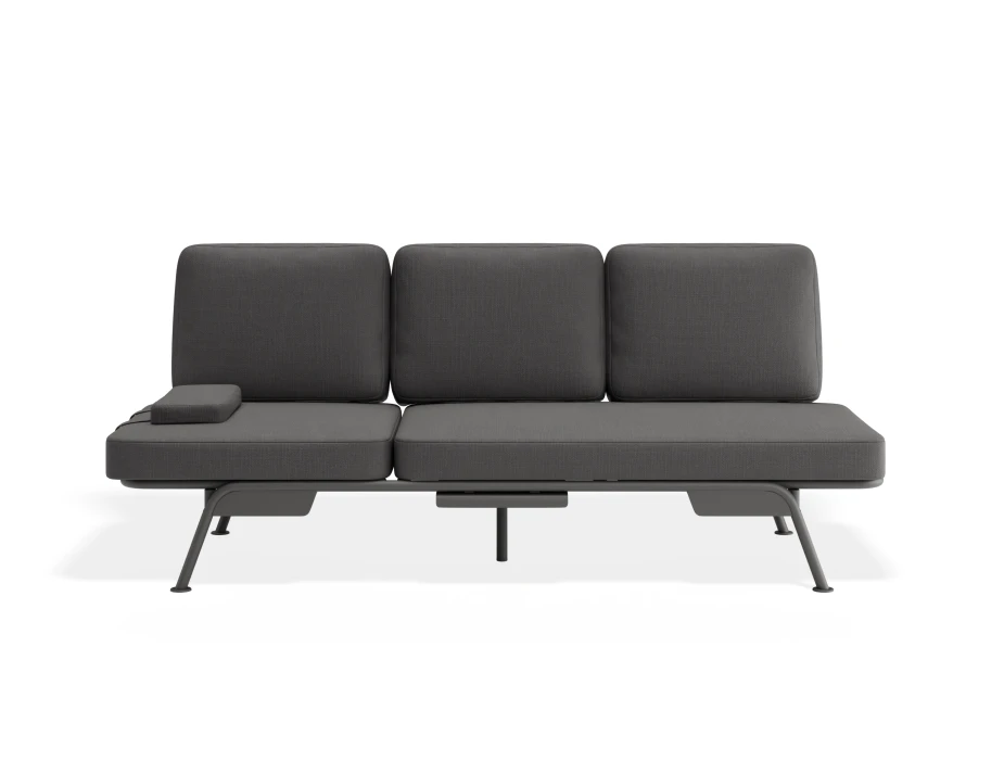 Arla 3seater Charcoal Darkgrey