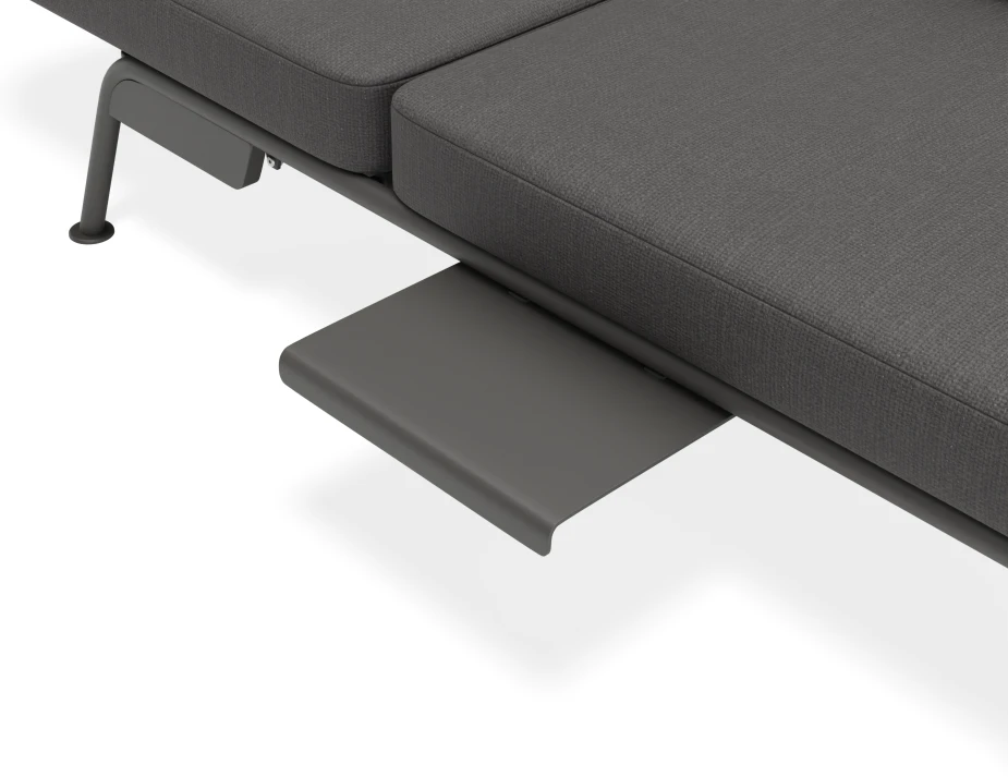 Arla 3seater Charcoal Darkgrey