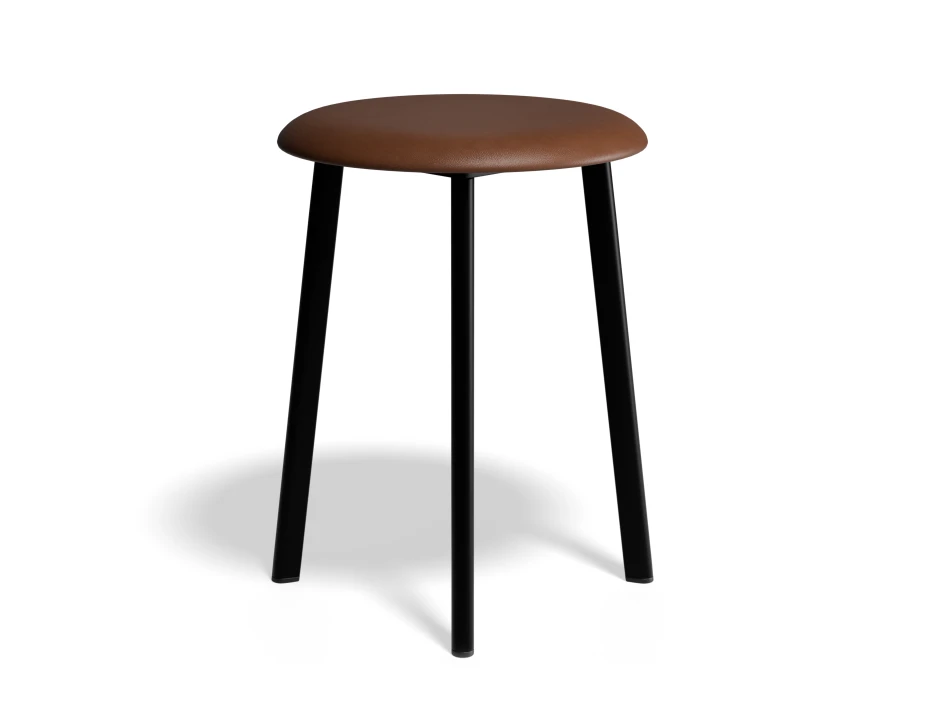 Atlas Lowstool Blackframe PU Tan