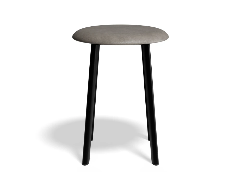 Atlas Lowstool Blackframe PU Grey