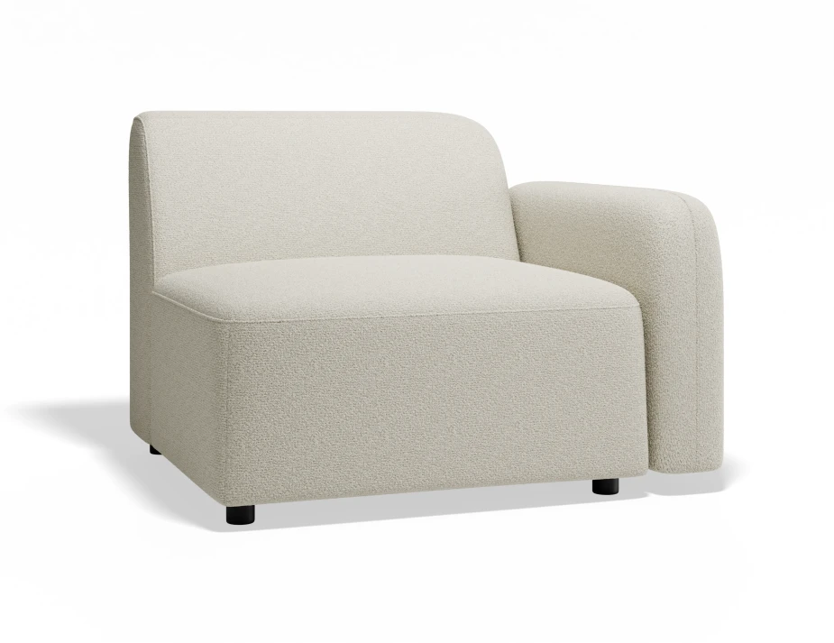 Atticus 1seaterrightarmrest Ivorycream