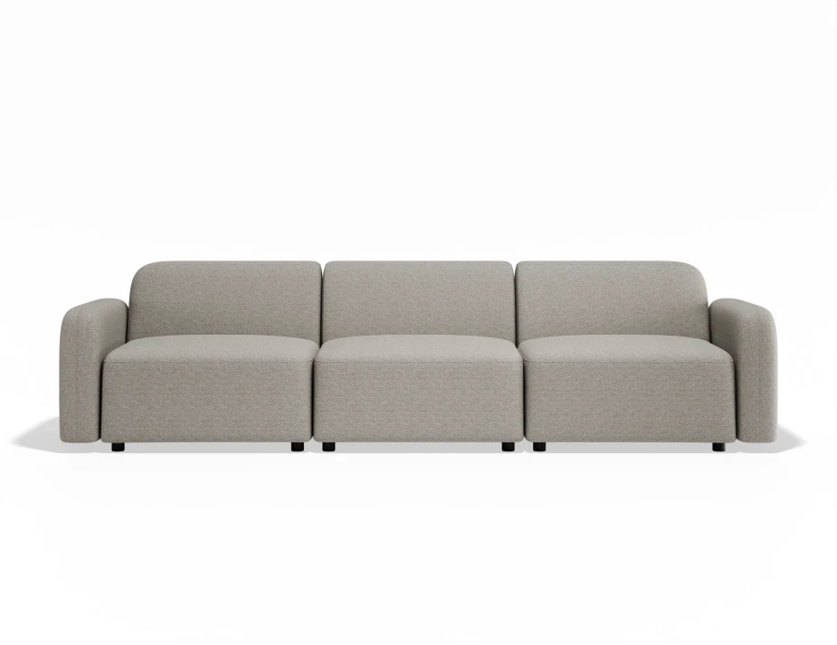 Atticus 3seater Oystergrey