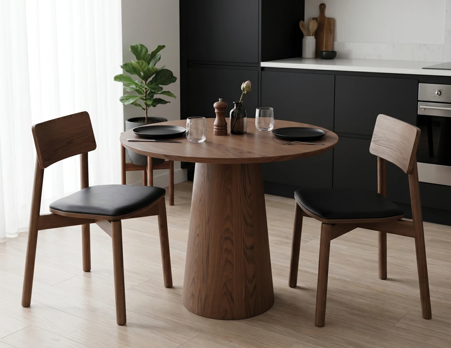 Walnut Table And Chairs