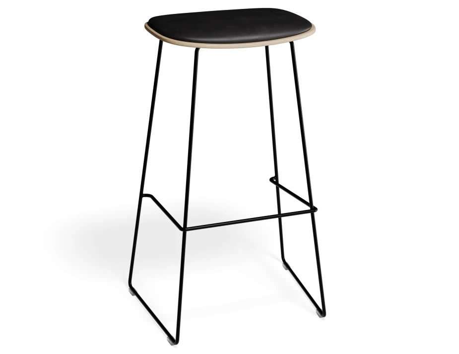 Elvav2 Barstool Padded Ash Black Blackpu