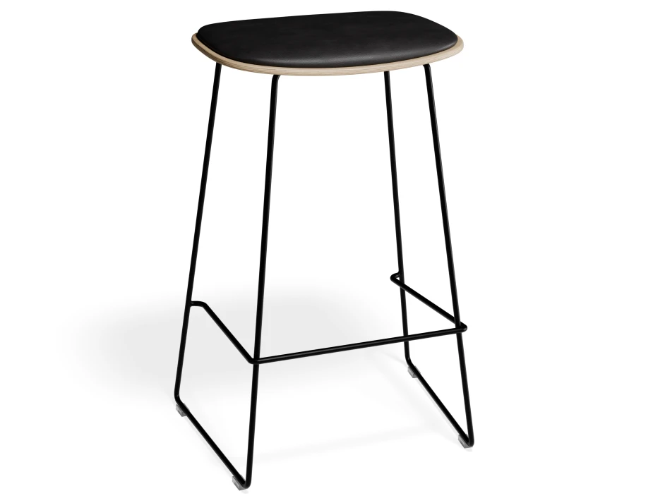 Elvav2 Kitchenstool Padded Ash Black Blackpu