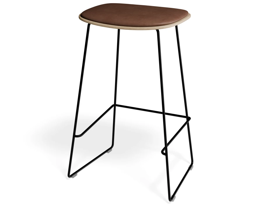 Elvav2 Kitchenstool Padded Ash Black Tanpu