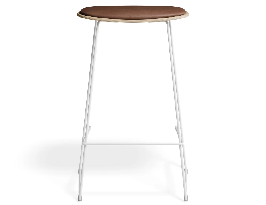 Elvav2 Kitchenstool Padded Ash White Tanpu