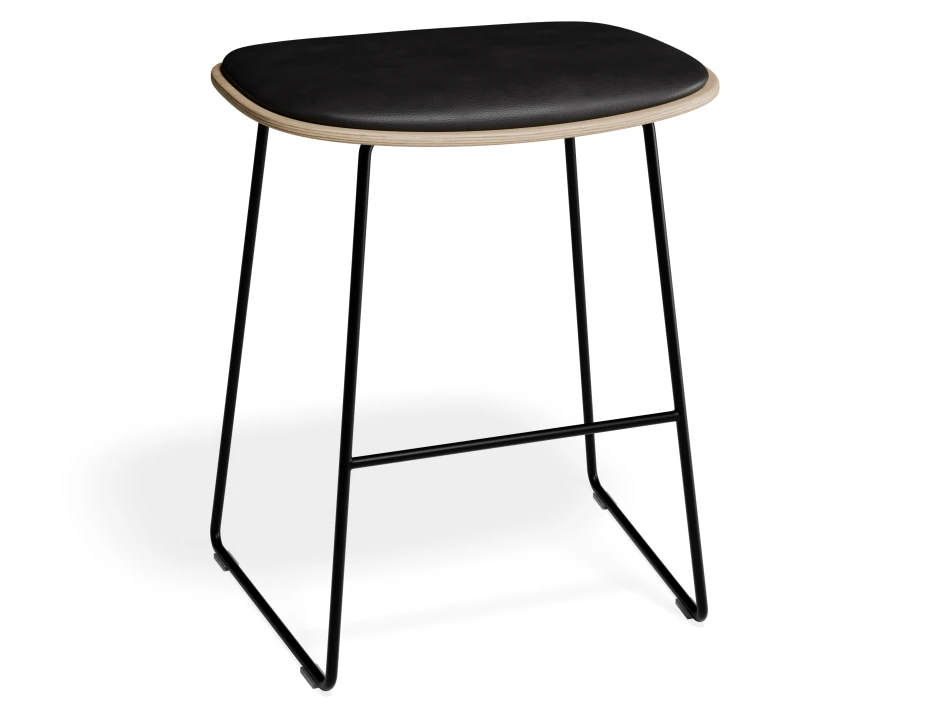 Elva Lowstool Padded Ash Black Blackpu