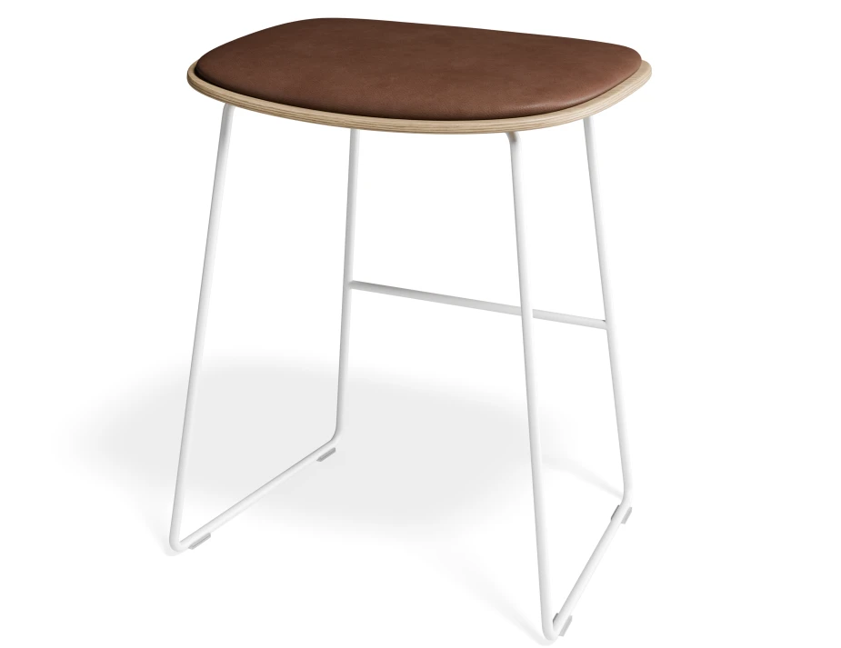 Elva Lowstool Padded Ash White Tanpu