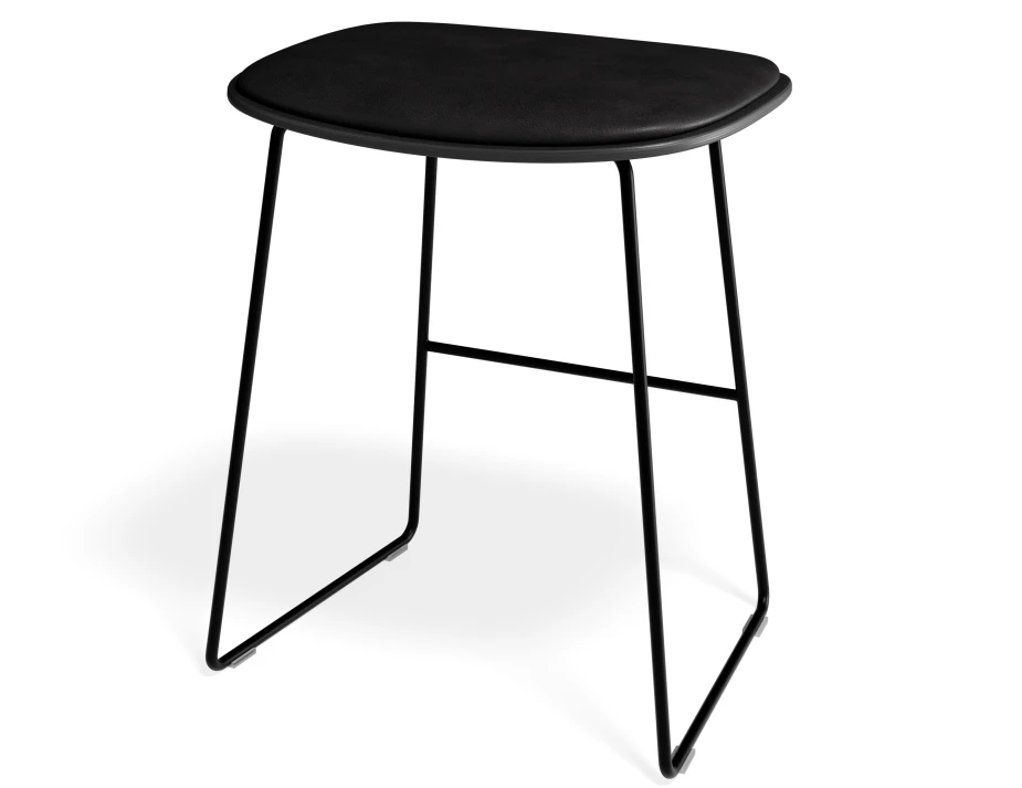 Elva Lowstool Padded Black Black Blackpu