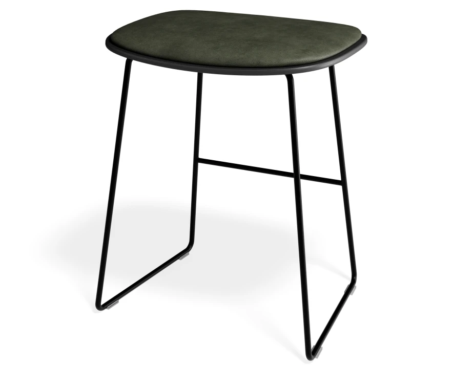 Elva Lowstool Padded Black Black Greenpu