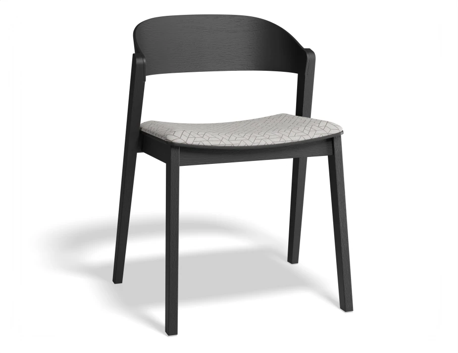 Grayson Chair Pad Black Geometricpattern