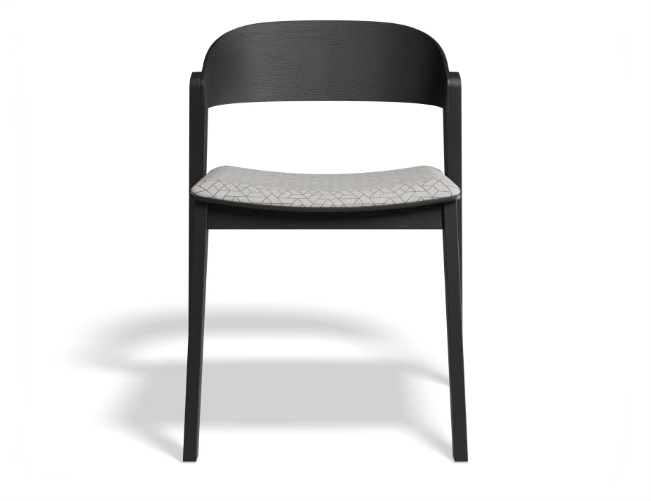 Grayson Chair Pad Black Geometricpattern