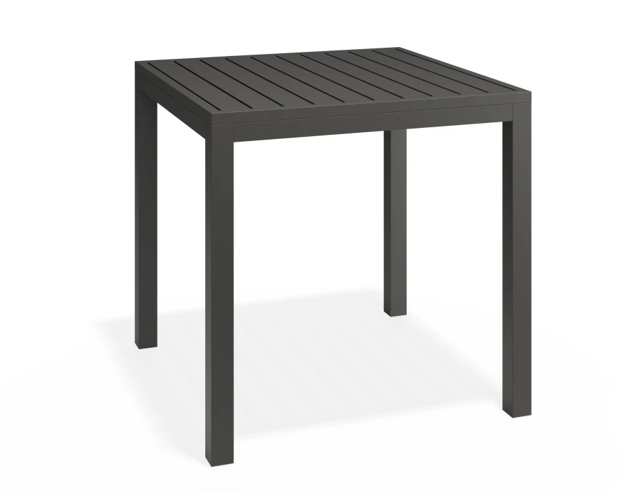 Halki Table 77x77 Charcoal