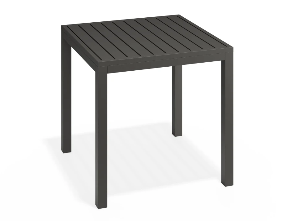 Halki Table 77x77 Charcoal