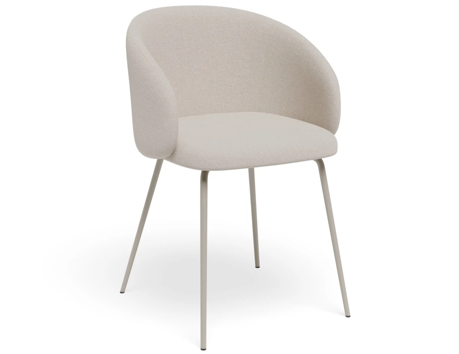 Henley Chair Metalleg Beigefawn Grey