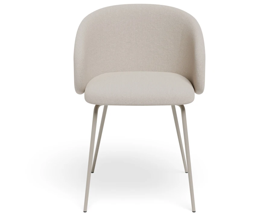 Henley Chair Metalleg Beigefawn Grey
