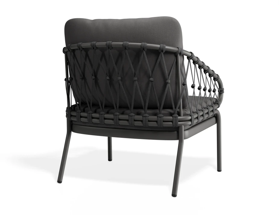 Kara Loungechair Charcoal