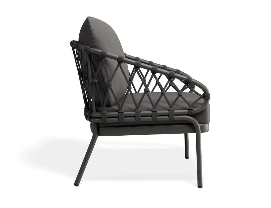 Kara Loungechair Charcoal