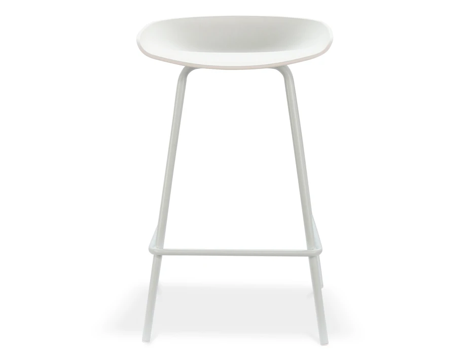 Kobe Metal Legs White Front