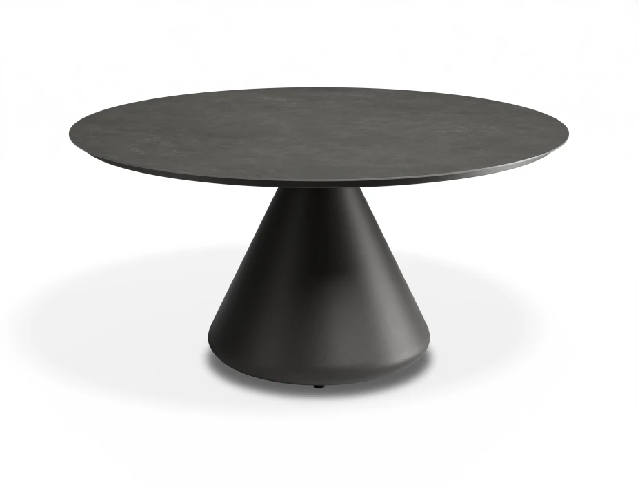 Kora Coffeetable 90cm Charcoal Basalt