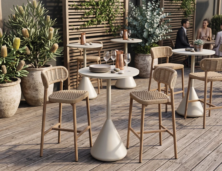 Maya Rope Stool Kora Cafe Tables