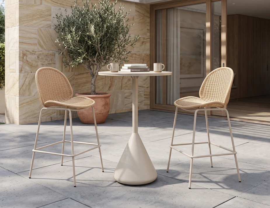 Modern Designer Oudoor Rattan Bar Stool