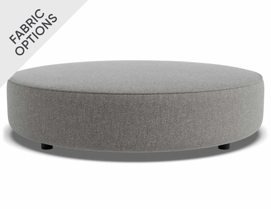 Lune Round Low Ottoman 120cm Fossil Product