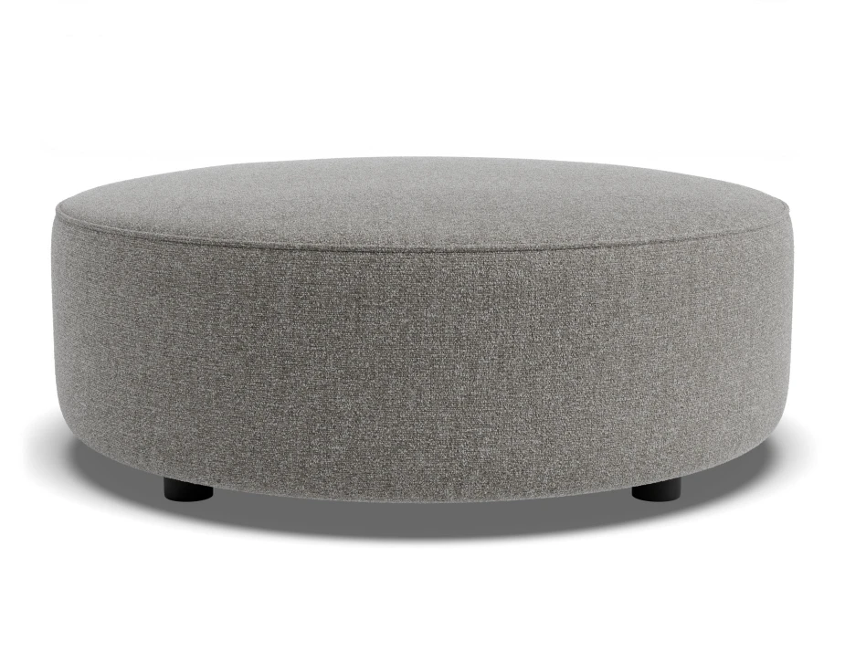 Lune Round Low Ottoman 80cm Fossil Product