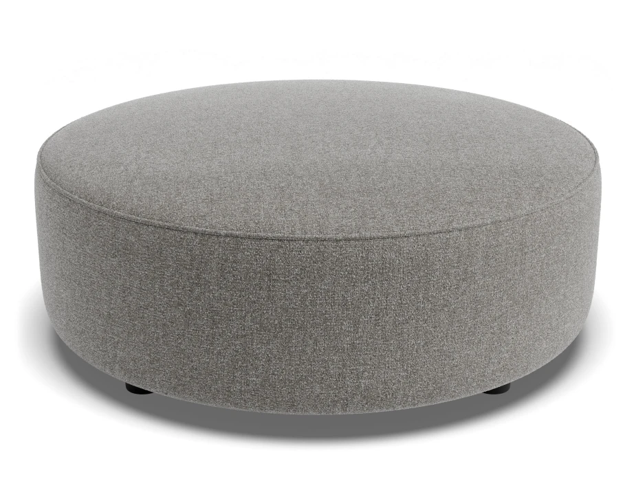 Lune Round Low Ottoman 80cm Fossil Product