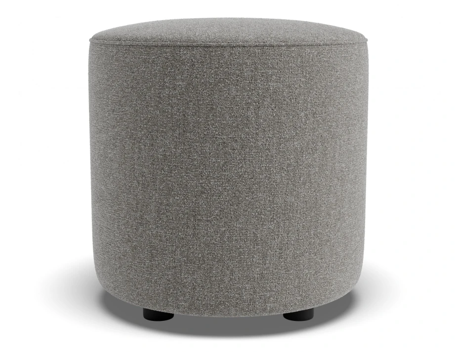 Lune Round Drum Ottoman 45cm Fossil Product